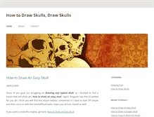 Tablet Screenshot of drawskulls.com